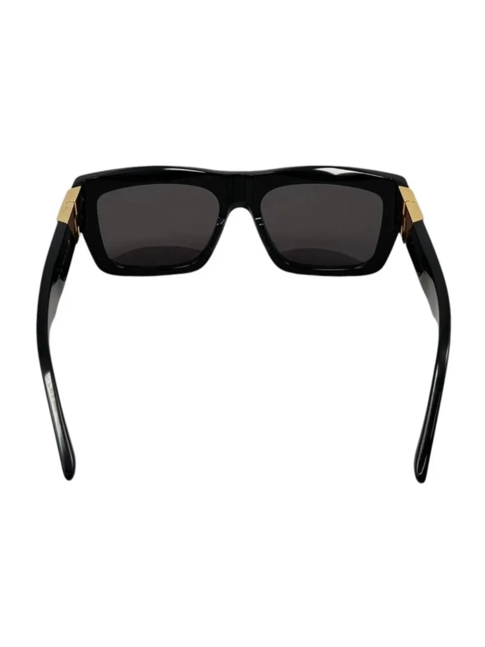 Bottega Veneta Sunglasses Square Frame BV Black Gold Eyewear